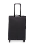 SWISSBRAND Barcelona Soft Large Black Luggage Trolley