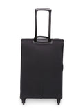 SWISSBRAND Barcelona Soft Medium Black Luggage Trolley