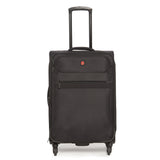 SWISSBRAND Hamilton Soft Body Medium Black Luggage Trolley