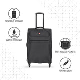 SWISSBRAND Hamilton Soft Large Dark Grey Luggage Trolley