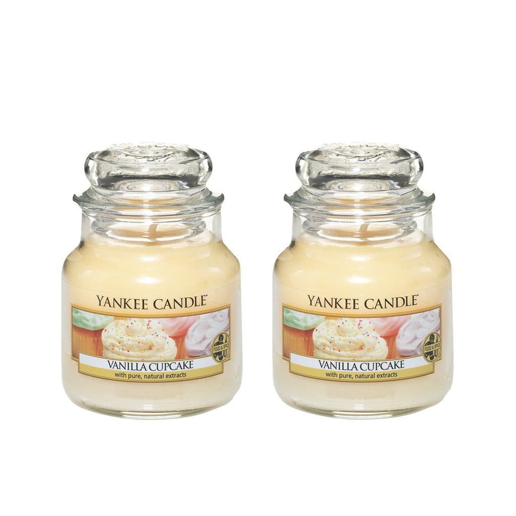 Yankee Candle Classic  Jar Vanilla Cupcake Scented Candles - Pack of 2